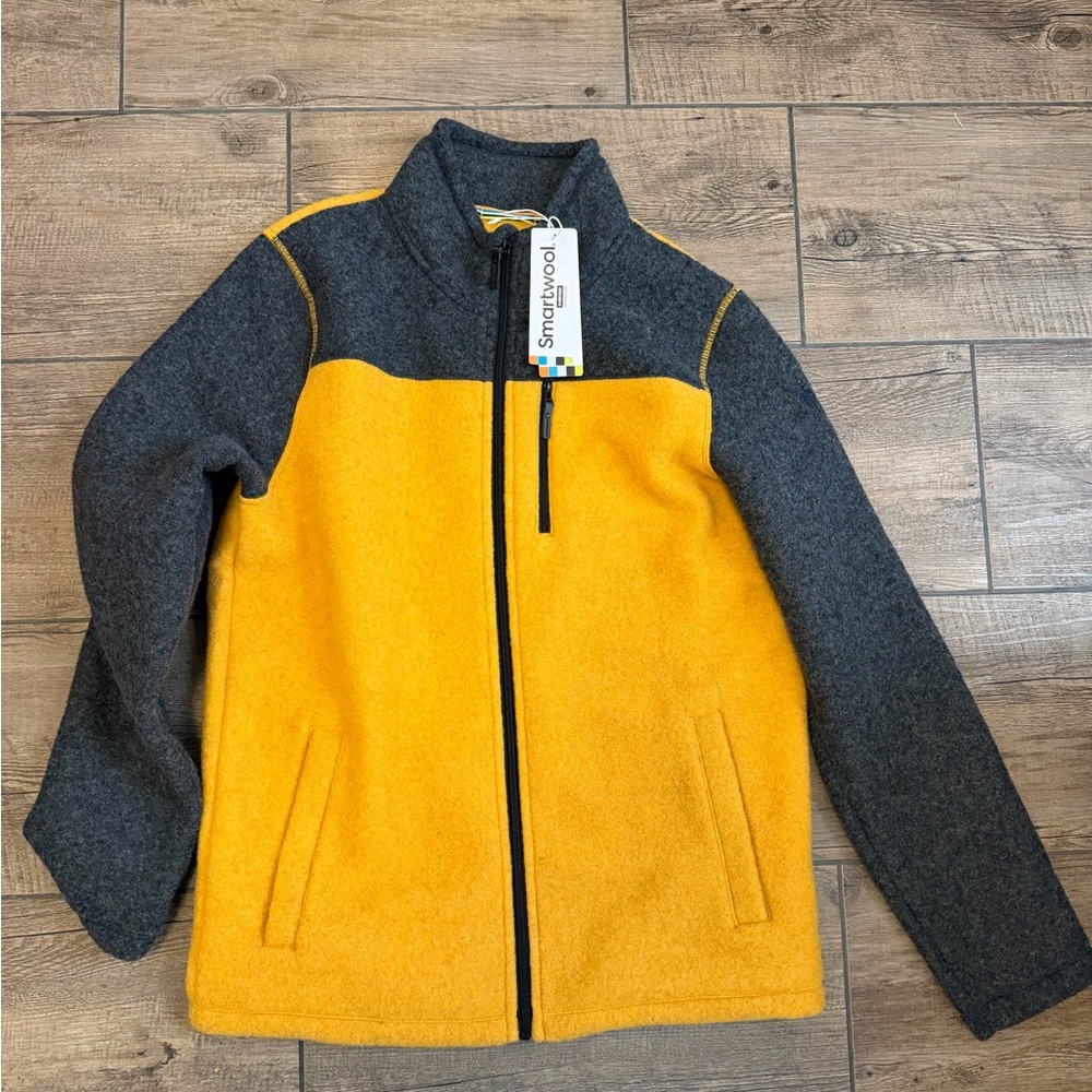 NWT Smartwool Jacket in Yellow and Gray